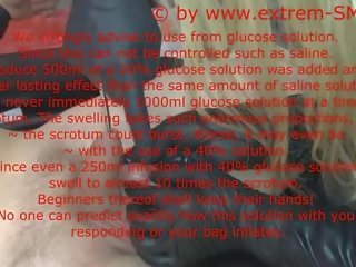 Instructions clip scrotal saline infusion English text LONG