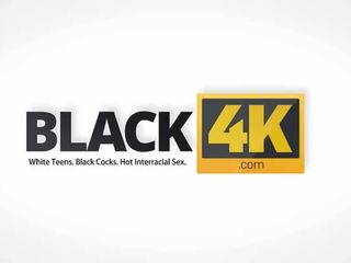 BLACK4K. Young Black-skinned stripling has his first xxx video