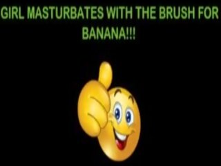 Flirty Ms Masturbates with the Brush for My Big Banana | xHamster