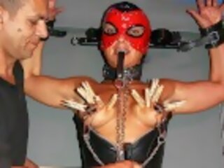 Fetish X rated movie with masked muscle milf