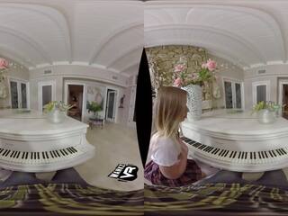 Lady Seduces Her Piano Teacher! (VR)