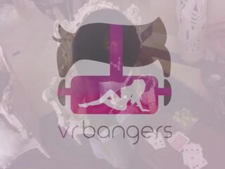 VR BANGERS Two sedusive Black Girls In White Lingerie great sex video