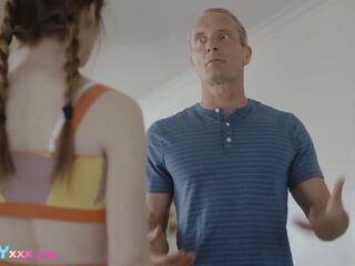 FamilyXXX - My phallus Is Too Big For Her Teen Pink Furry Pussy
