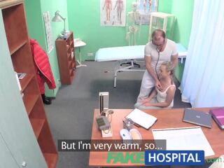FakeHospital splendid blonde loves the doctors muscles and good-looking talking charm dirty video films