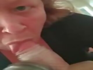 Karen sucks phallus while facesitting