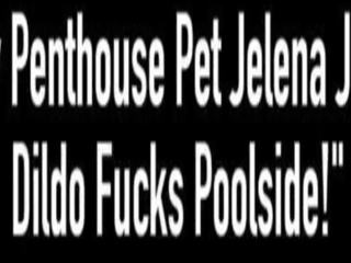 Busty Penthouse Pet Jelena Jensen Dildo Fucks Poolside!