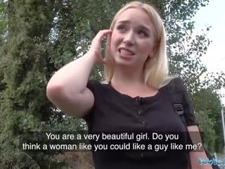 Public Agent glorious Blonde Teen Russian Vera Jarw Nailed Outside