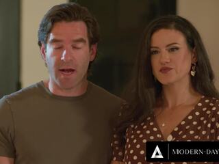 MODERN-DAY SINS - Penny Barber & Her Husband Get Horny While Spanking Exchange Student Holly Day