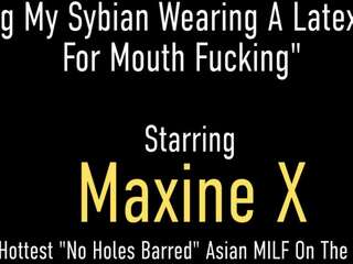 Kinky Big Boobed Asian Cougar Maxine X Rides Robot pecker And Sucks Cock!