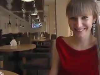 Young Wife in Pantyhose feelings and Sucks BF in Public