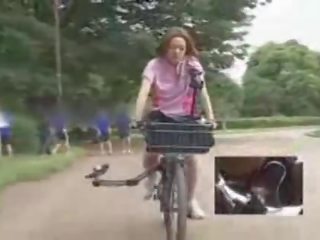 Japanese girlfriend Masturbated While Riding A Specially Modified sex clip Bike!