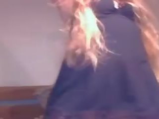 Beautiful Long Haired Blonde Blowjob Fucking and Cum in Mouth