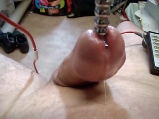 Electro cum stimulation ejac electrotes sounding pecker and ass