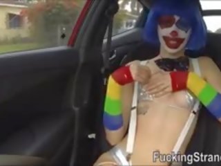 Hitchhiker Teen Clown Mikayla Mico Fucked In Public