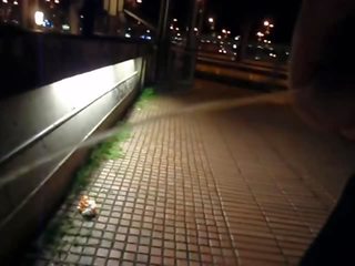 Flash my teen dick outside station and goes ahead pissing
