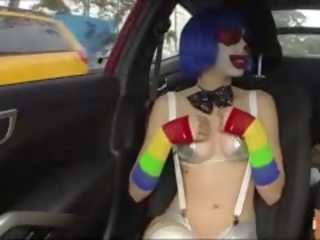 First-rate desirable Clown Gives A Head And Fucked