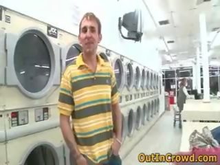 Turned on Homosexual striplings Having x rated video In Public Laundry 1 By Outincrowd